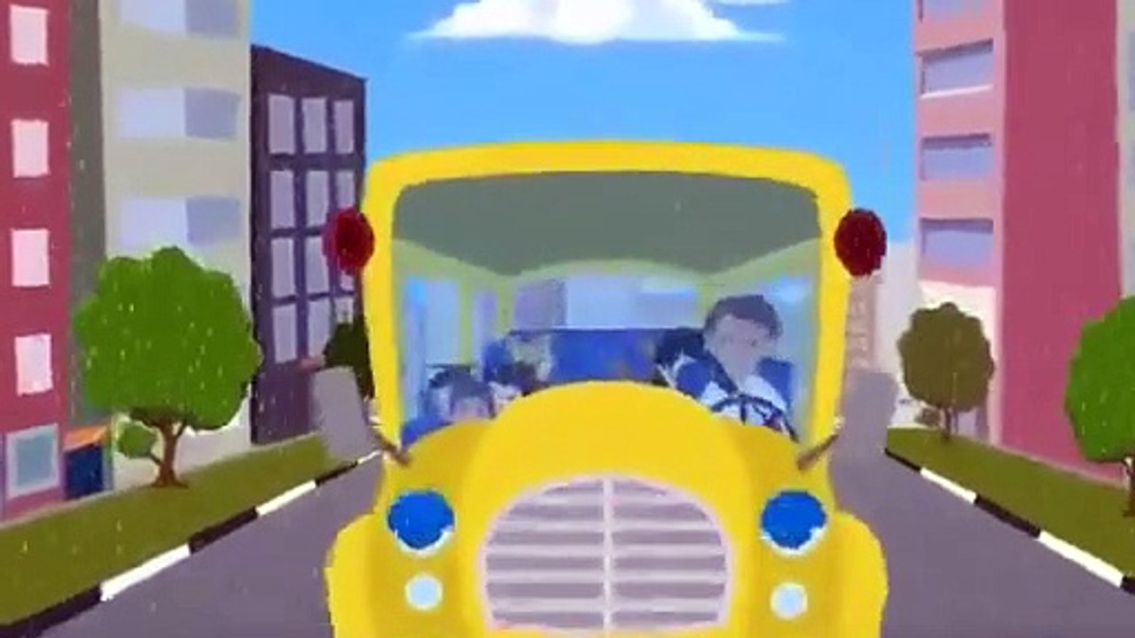 wheels on the bus - english nursery rhyme for children