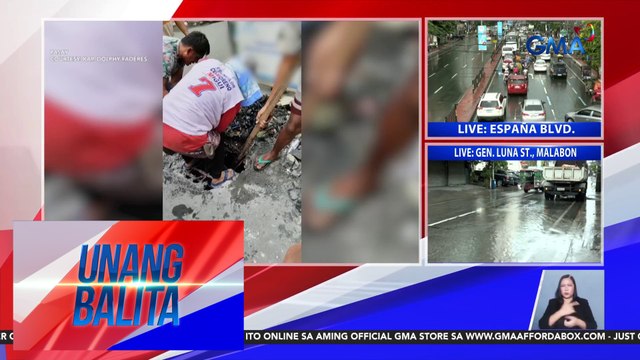 Mga basurang nakabara sa drainage, itinuturong sanhi ng pagbaha | Unang Balita