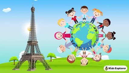 Top 10 most famous Landmarks in the World for Children _ Educational video for Kids _ Kids Explorer(360P)