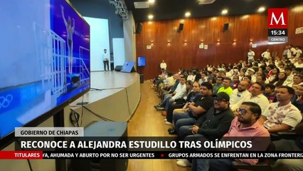 Gobierno de Chiapas reconoce la participación en París 2024 de la clavadista Alejandra Estudillo