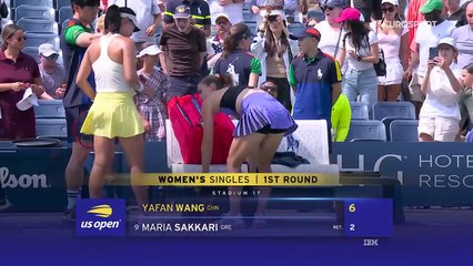 Contrainte d'abandonner, Sakkari quitte l'US Open en larmes