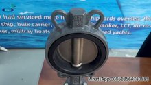 Sinooutput iron cast iron body lugged handle manual wafer end type butterfly valve.