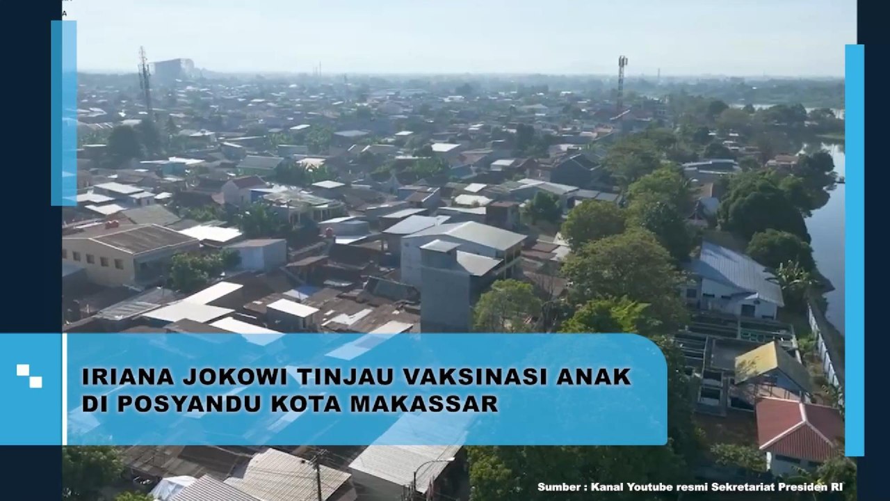 Iriana Jokowi Tinjau Vaksinasi Anak Di Posyandu Kota Makassar
