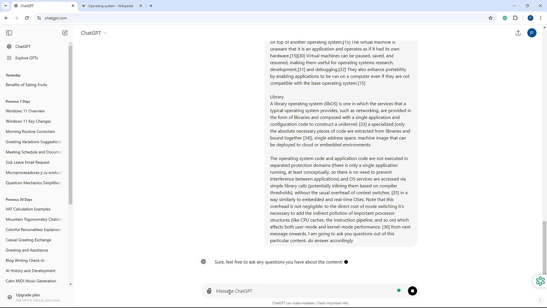 ChatGPT Course Section 33 Getting Info out of Contents