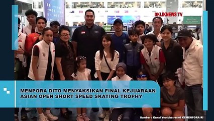 Menpora Dito Menyaksikan Final Kejuaraan Asian Open Shot Speed Skating Trophy