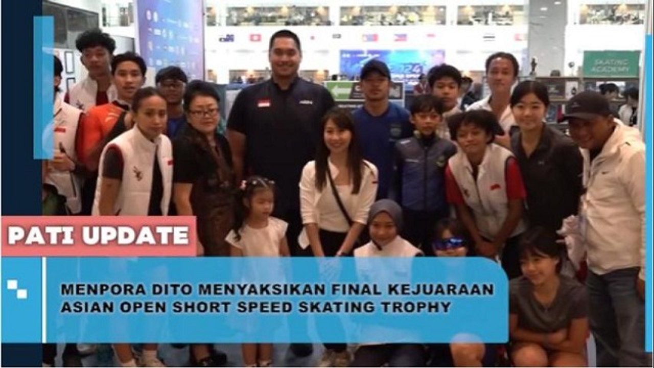 Saksikan Final Asian Open Short Speed Skating, Menpora Dito Berikan Apresiasi Tinggi