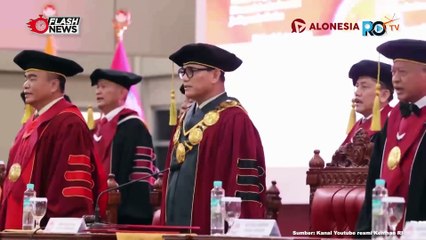 Momen Menhan Prabowo Subianto Hadiri Wisuda 425 Mahasiswa Unhan RI