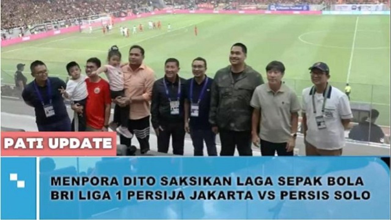 Bersama Shin Tae Yong, Menpora Saksikan Laga Persija Vs Persis di JIS
