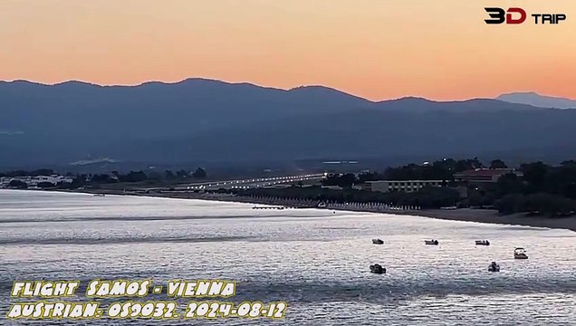Flight OS 9032: Samos - Vienna [start]. 2024-08-12