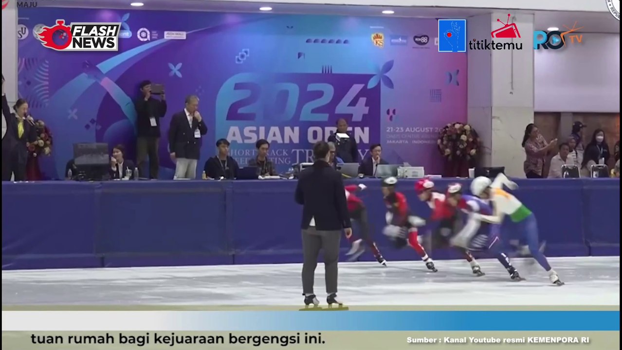 Apresiasi Menpora Saat Saksikan Final Kejuaraan Asian Open Short Speed Skating Trophy