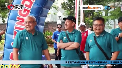 KEMENPORA GELAR JALAN SEHAT DAN SENAM BERSAMA DENGAN FORSES DAN FORKOMSAM