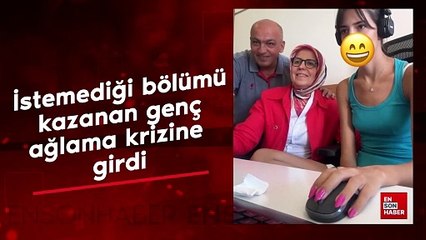 Üniversite tercihinde istemediği bölümü kazanan kız ağlama krizine girdi