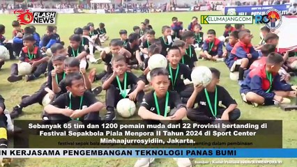 Menpora Dito Buka Festival Sepakbola Piala Menpora Forsgi ke 2 Tahun 2024