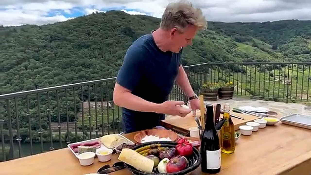 Gordon Ramsay Makes a Steak Sandwich in Spain with Tilly Ramsay