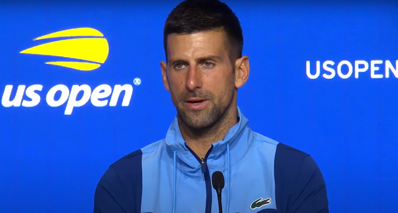Tennis - US Open 2024 - Novak Djokovic : "The knee is fine, it's all good"