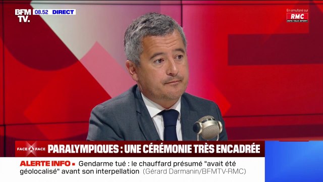 Dispositif de sécurité des Jeux paralympiques: Gérald Darmanin évoque 25.000 policiers et gendarmes mobilisés tous les jours