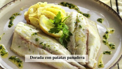 Dorada con patatas panadera