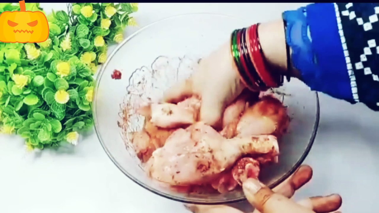 کرسپی فرائی چکن بنانے کا طریقہ | Crispy Fried Chicken Recipe | Chicken Pkorra Recipe |