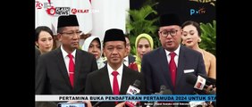Ketpers Menteri dan Wamen Baru Usai Dilantik Presiden Jokowi di Istana Negara