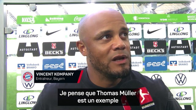 Kompany : “Thomas Müller est un exemple pour les jeunes joueurs”