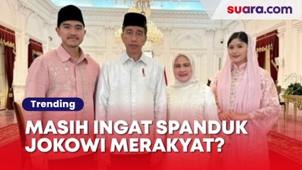 Masih Ingat Spanduk Jokowi Merakyat? Kini Anak Menantunya Disorot karena Pamer Gaya Hidup Hedon