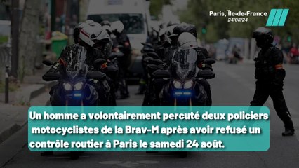 Un Homme Percute Volontairement Deux Policiers lors d’une Fuite