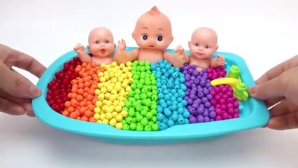 Mixing Candy with Making Rainbow Bathtub Cutting ASMR