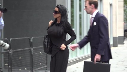 Katie Price arrives for court hearing over her finances