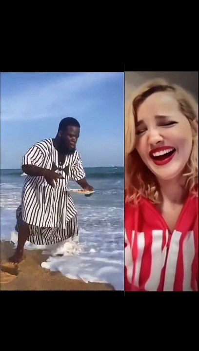 funniest reaction of a Black man from Africa