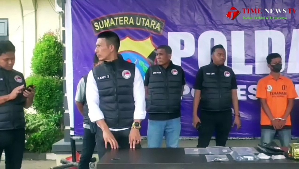 Sat Narkoba Polres Sergai amankan Penegdar Sabu, Karena Melawan Seorang Pelaku Ditebak.