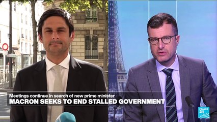 Video herunterladen: France's Macron back to square one as left plans protests over political crisis