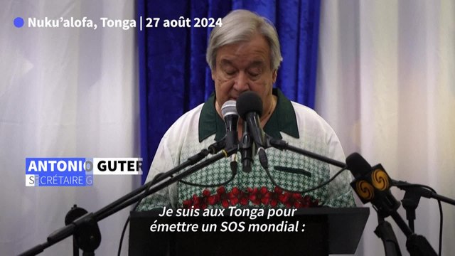 Le chef de l'ONU lance un SOS mondial sur la montée des eaux dans le Pacifique