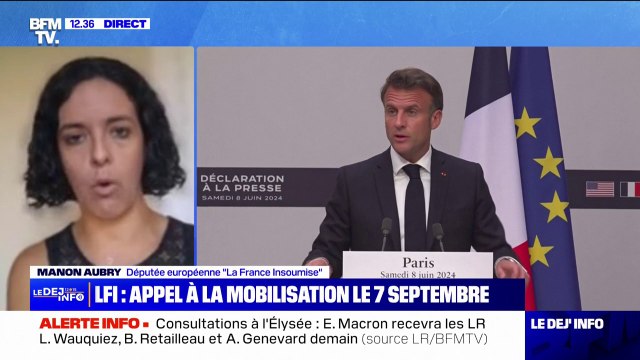 La démocratie ne peut plus attendre : Manon Aubry évoque l'appel à la mobilisation de LFI du 7 septembre