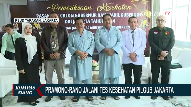 Pramono Anung - Rano Karno Jalani Pemeriksaan Kesehatan di RSUD Tarakan