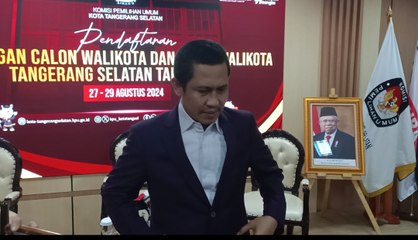 Konferensi Pers Setelah Pendaftaran Di KPU Tangsel