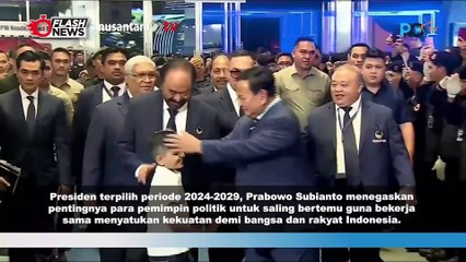 Prabowo Subianto Ajak Pemimpin Politik Bersatu dan Fokus pada Kepentingan Bangsa