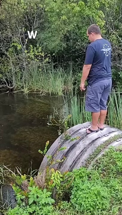 Il pêche à côté de quelque chose d'inquiétant mais ne s'en rend pas compte de suite...