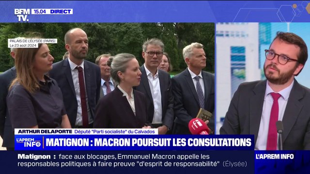 Choix du Premier ministre: Arthur Delaporte (PS) estime qu'Emmanuel Macron ne respecte pas son rôle constitutionnel