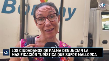 Los ciudadanos de Palma denuncian la masificación turística que sufre Mallorca
