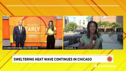 Sweltering heat wave continues in Chicago