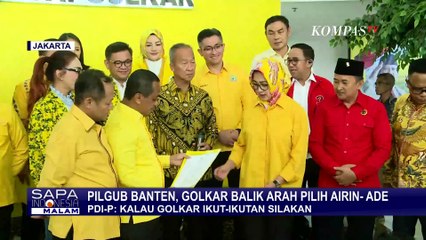 Balik Arah! Golkar Dukung Airin-Ade di Pilgub Banten, Begini Respons PDIP