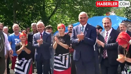 Bakan Uraloğlu ve Bakan Ersoy turizm noktalarını inceledi, vatandaşlarla horon oynadı