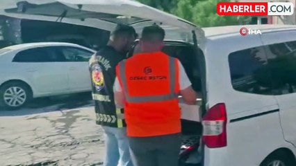 Eyüpsultan'da yola pis su dökerek ilerleyen beton mikseri sürücüsüne para cezası
