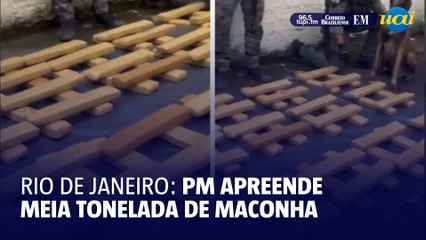 Polícia Militar apreende meia tonelada de maconha no Complexo da Maré