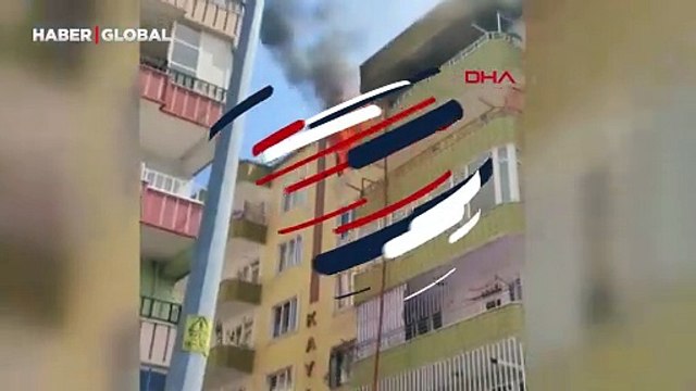 Apartman dairesinde yangın: 1 kişi dumandan etkilendi