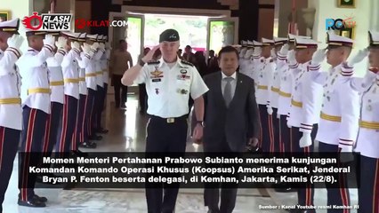 Menhan Prabowo Terima Kunjungan Komandan Operasi Khusus (KOOPSUS) Amerika Serikat Bahas Perkuatan Kemitraan