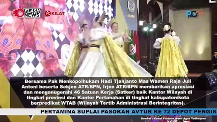 Menteri AHY Berikan Penghargaan pada 46 Satuan Kerja Berpredikat Wilayah Tertib Administrasi Berintegrasi