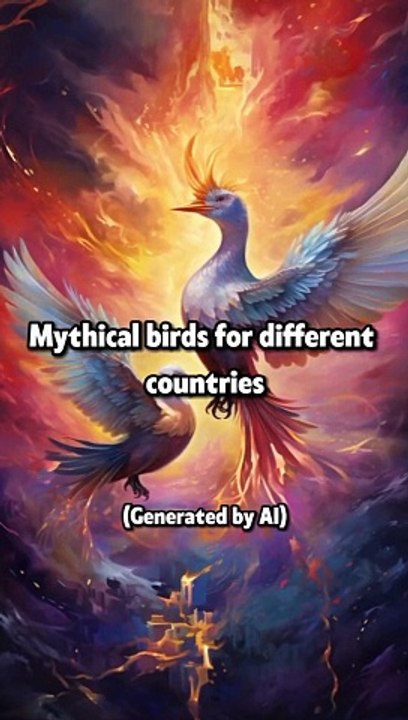 " Mythical Birds from Around the World  Created by AI – Discover Legendary Creatures! #AIArt"