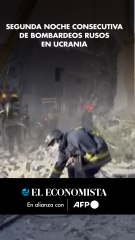 Segunda noche consecutiva de bombardeos rusos en Ucrania