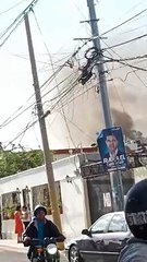 Dos viviendas afectadas por incendio en Santo Domingo Oeste